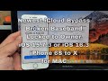 Newest iCloud Bypass! Broken Baseband! Locked to Owner! iOS 15.7.3 or iOS 16.3 | iPhone 6S to X |MAC