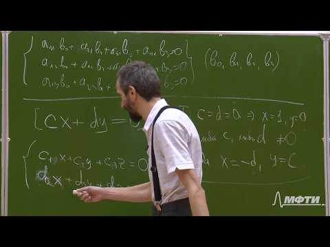 Линейная алгебра. Алексей Савватеев и Александр Тонис. Лекция 1.5. Множественность решений СЛУ - 1
