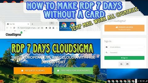 CÁCH KIẾM RDP 7 NGÀY KHÔNG GIỚI HẠN RDP | HOW TO CREATE RDP