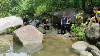 Fishing At Waterfall, Jeli.