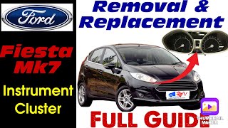 Ford Fiesta mk7 Instrument cluster / Dash Removal   Replacement - How to guide (Faulty display fix)