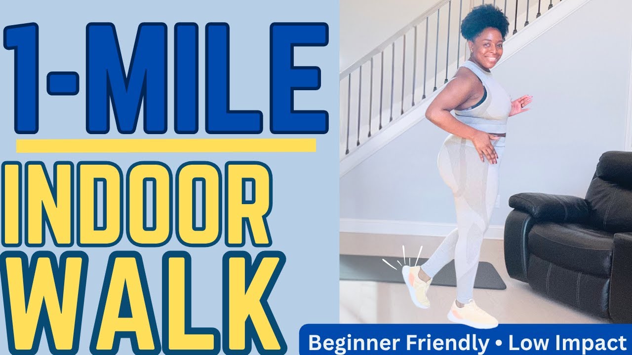 1 Mile Indoor Walk Workout - Get Fit Without Leaving Your Home!