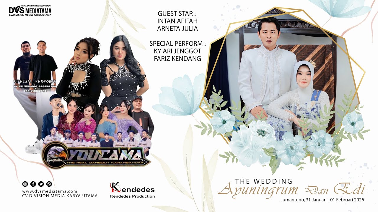 🔴📡LIVE New_YOUCAMMA ❃ Wedding Ayuningrum & Edi ❃ KENDEDES PRODUCTION ❃ Jumantono, 01 Februari 2026 ❃
