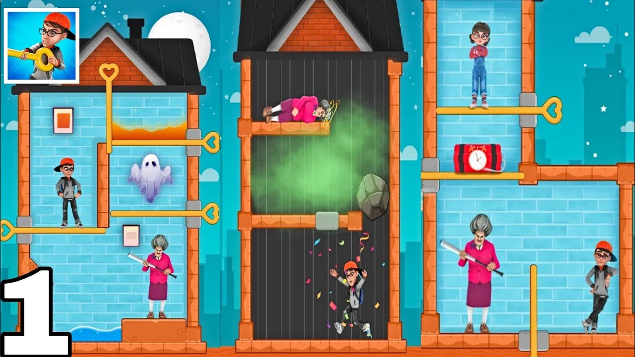 Pull The String - Nick's Quest: вышла новая игра, все уровни 1-8 | Z & K Games