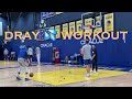 📺 Draymond workout, gets tips on release point from Dejan Milojevic after Warriors practice b4 CHA