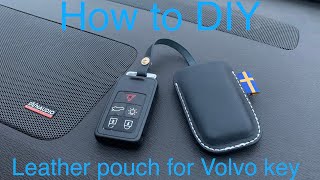 Leather key pouch and how to make it!