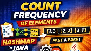 Count Frequency of Elements Using HashMap in Java | DSA Problem