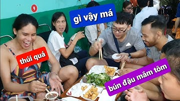 Cặp đôi Trai đẹp đam mỹ cùng DIVA Cát Thy review BÚN ĐẬU MẮM TÔM