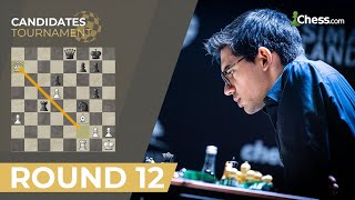 Candidates Round 9 — Giri beats Wang Hao