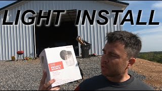 How to Install an Exterior Light on a Metal Building