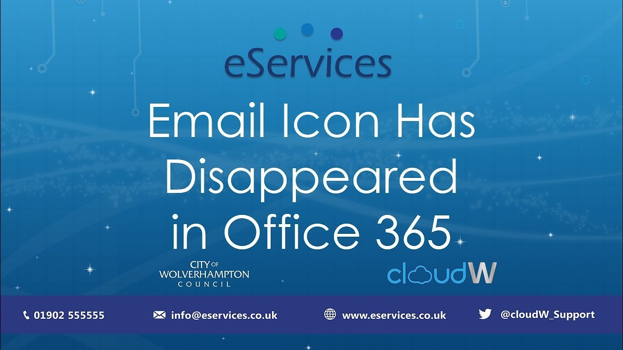 Email Icon Has Disappeared In Office 365 Tutorial YouTube