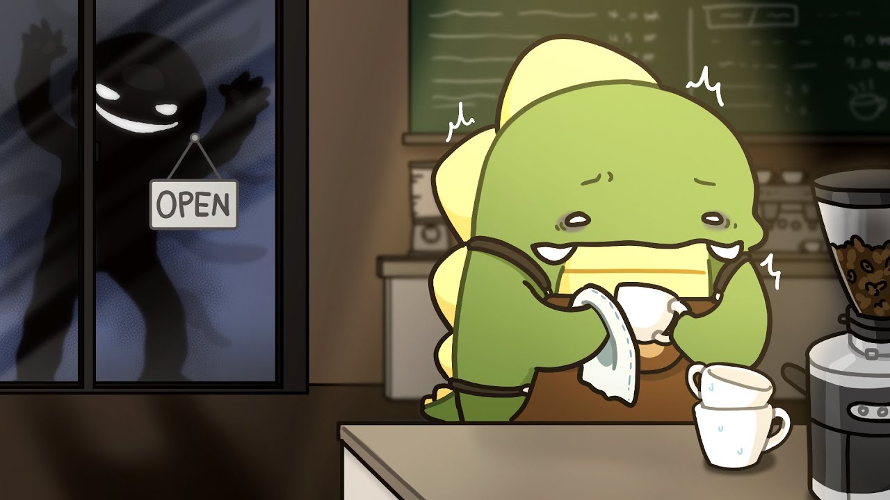 늦은 심야 카페 알바.. 누군가 쳐다본다