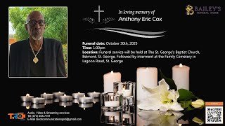 Celebrating the life of Anthony Eric Cox
