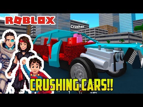 Cars for Kids! CRUSHING CARS ON ROBLOX!