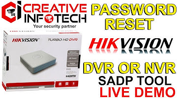 Hikvision DVR Password Reset Through SADP Tools | Hikvision DVR का पासवर्ड कैसे रिसेट करे?
