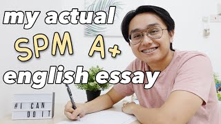 My Actual A  SPM English Essay ✍🏻 (Descriptive Writing Tips)| SPM English Paper 1 Score & Study Tips