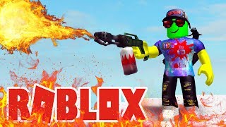 I bought a FLAMETHROWER and DESTROYED the FARM! DESTRUCTION simulator in Roblox