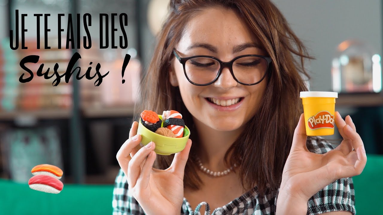 ♡ ASMR  - Je prépare des Sushis en pâte à modeler ♡