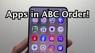 Samsung Galaxy S26: How to Put Apps in ABC Order! screenshot 1