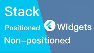 flutter stack positioned and non positioned widget
