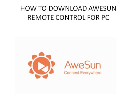 AWESUN REMOTE CONTROL FOR PC DOWNLOAD