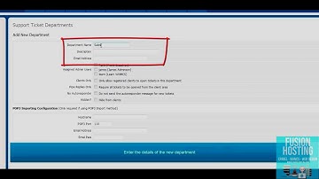 WHMCS: Setting Up Support Departments