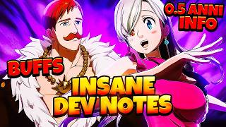 THE GAME IS SAVED?! INSANE DEV NOTES - ESCANOR BUFFS, RAID NERF & HALF ANNI RERUNS | 7DS ORIGIN