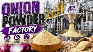 Inside the massive onion powder factory. (From farm to powder| complete process) 