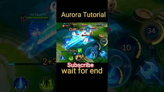 tutorial Aurora mobile legends #shorts #aurora #tutorial #mlbb