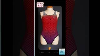 Aqua Sch Elite Chevron-Pattern One-Piece Swimsuit