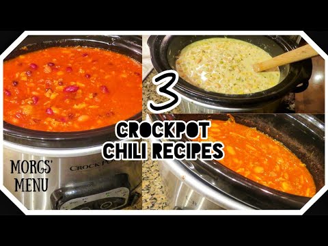 EASY CROCKPOT MEALS! | Chili THREE Ways