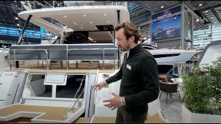 Моторный катамаран Prestige M48 - видео обзор | Rockstar Yachts