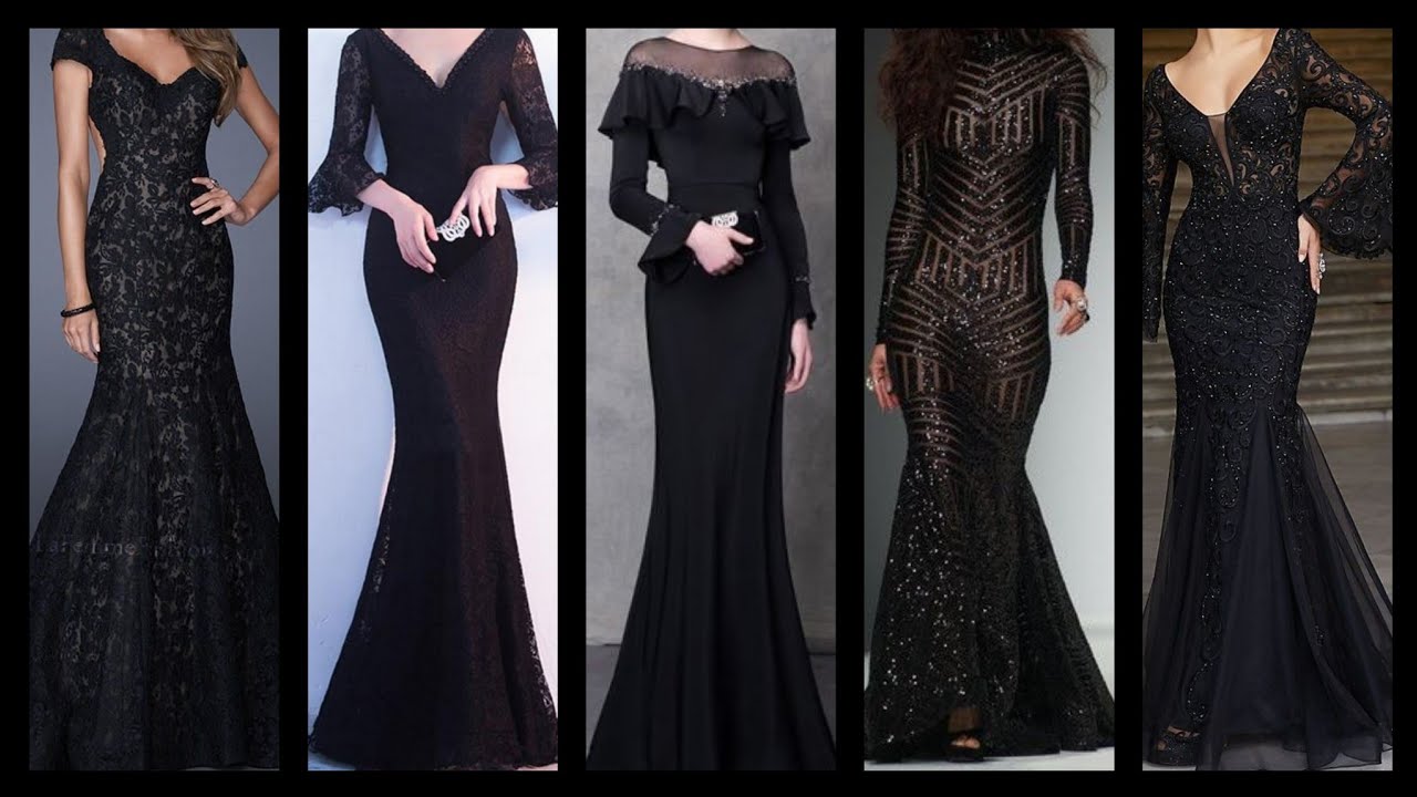 black dinner gowns