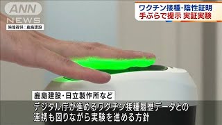 ワクチン接種の陰性証明　手ぶらで提示の実証実験(2021年10月21日)