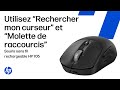 « Trouver mon curseur » et « Molette de raccourcis » pour la souris sans fil rechargeable HP 705