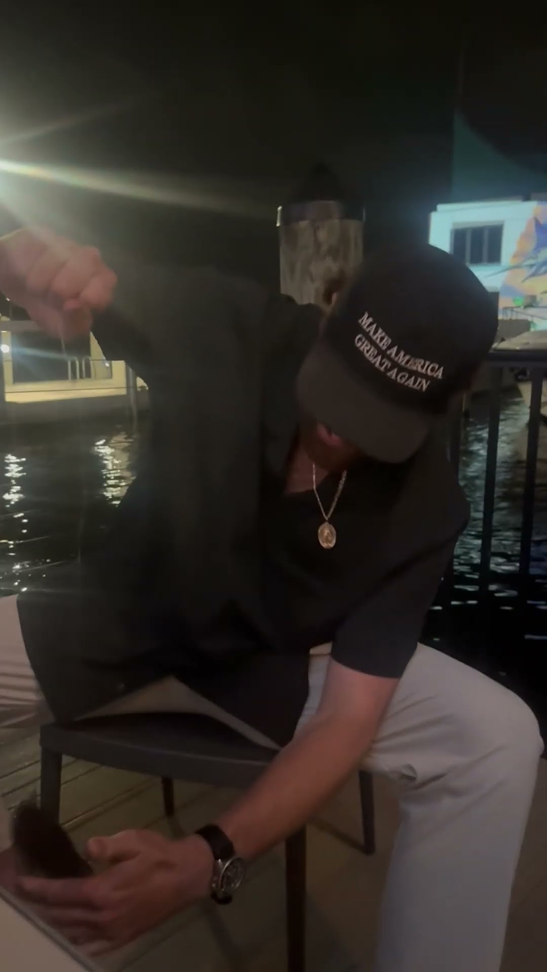 Man Catches Fish at His Restaurant Table || ViralHog