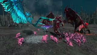 Warriors of Chaos vs High Elves  Total war warhammer 3