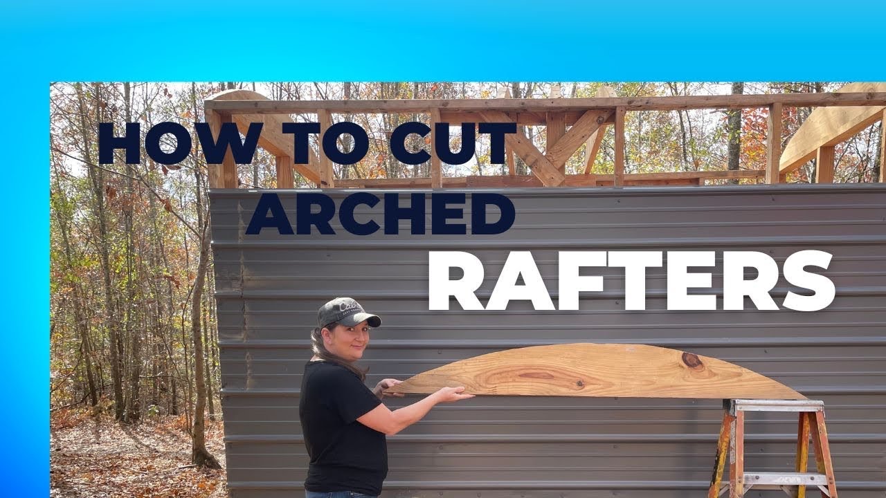 Arch Rafters Cutting Arched Rafters for Caboose Portable Toilet Trailer - YouTube