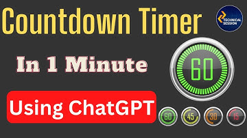 Build a Countdown Timer Program using ChatGPT #openai #chatgpt |  Technical Session