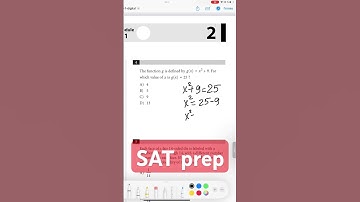Solving Quadratic Function & Equation | SAT MathPrep #SATPrep #QuadraticEquation #MathTutor #SATMath