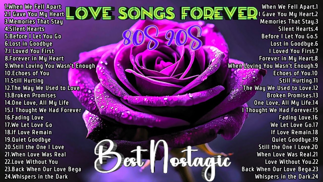 Best 80s & 90s Pop Hits Collection Golden Nostalgia Love Songs Playlist to Relive the Good Old Days
