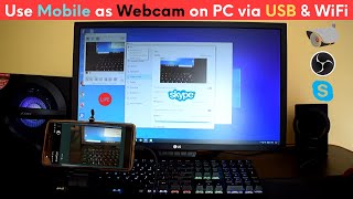 Use Mobile Camera as Webcam on PC via USB & WiFi for Skype OBS CCTV Zoom screenshot 4