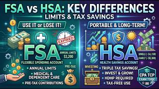 FSA vs HSA Key Differences, Contribution Limits, and Tax Savings | CPA TCP