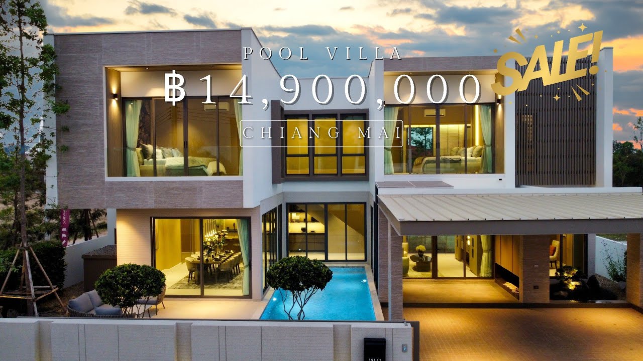 EP.93❗ขายพูลวิลล่าเชียงใหม่ งานตกแต่งคุณภาพ สวยงาม  ใกล้สี่แยกต้นเปา อำเภอสันกำแพง (14,900,000 บาท)