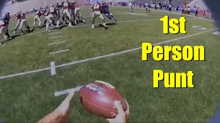 What a Live Punt Looks like in 1st Person