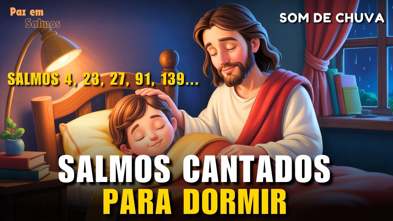 Durma com Salmos Cantados - Descanse em Paz Enquanto Deus Responde Suas Orações 🌧