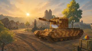 Epic Golden Hour Tank Scene — FV4005 “Bert” Cinematic Loop screenshot 1
