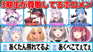 3期生の尊敬してるホロメン＆自分の後継者にしたいホロメン【切り抜き/ホロライブ】