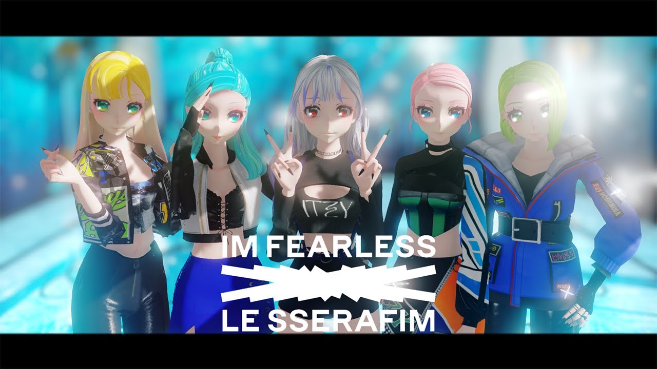 [MMD] Fearless LE SSERAFIM- MIKU, Luka, RIN, Gumi, Haku