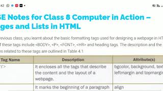Class-8, Computer, Chapter-4(Images and lists in HTML) BY- BRAJESH KUMAR